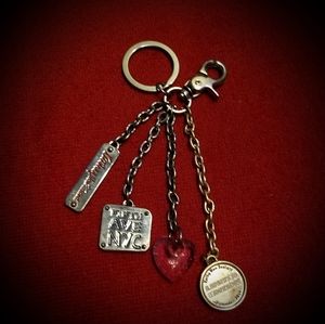 KVZ Charmed Silver Key Fob with Clasp